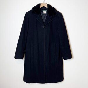 Harve Benard Black Wool Coat